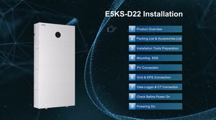 Single Phase BlueSpark Series 3.68-5kW Residential ESS